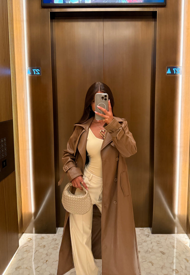 Sorell™ | Taupe Trench Coat