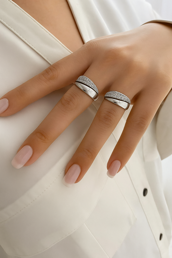 Sorell™ | Gouden Ring met Stralende Accenten