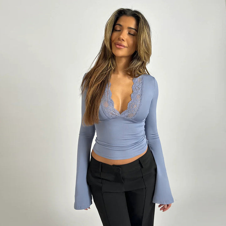 Sorell™ | Luna Kant Lange Mouw Top